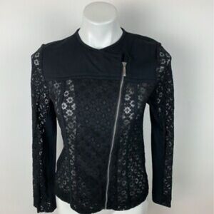 Chico’s Elegant Black Women's moto Jacket